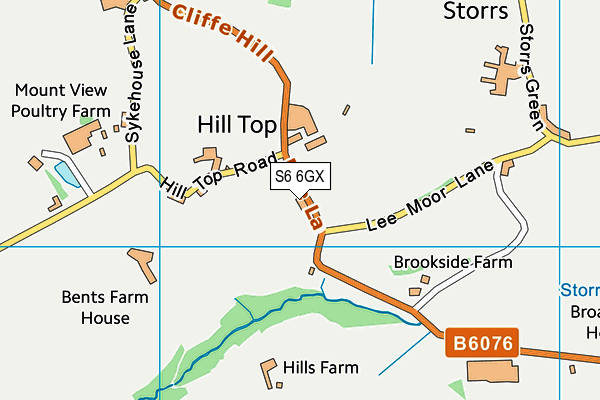 S6 6GX map - OS VectorMap District (Ordnance Survey) S6 6GX map - OS VectorMap District (Ordnance Survey)