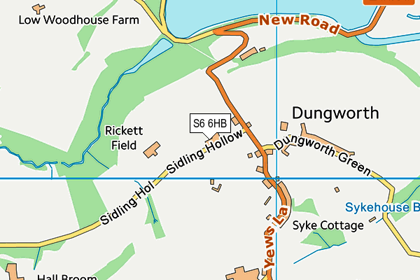 S6 6HB map - OS VectorMap District (Ordnance Survey) S6 6HB map - OS VectorMap District (Ordnance Survey)