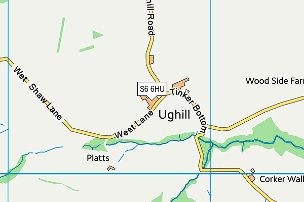 S6 6HU map - OS VectorMap District (Ordnance Survey) S6 6HU map - OS VectorMap District (Ordnance Survey)