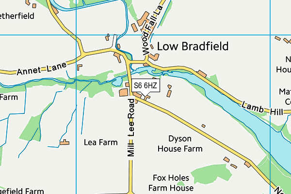 S6 6HZ map - OS VectorMap District (Ordnance Survey) S6 6HZ map - OS VectorMap District (Ordnance Survey)