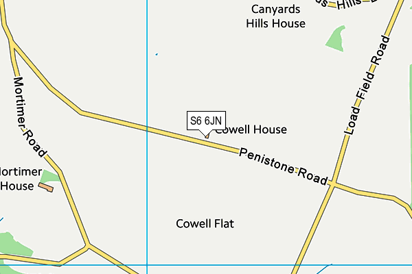 S6 6JN map - OS VectorMap District (Ordnance Survey) S6 6JN map - OS VectorMap District (Ordnance Survey)