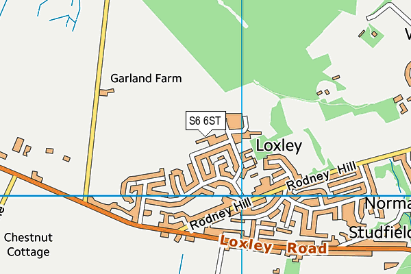 S6 6ST map - OS VectorMap District (Ordnance Survey) S6 6ST map - OS VectorMap District (Ordnance Survey)