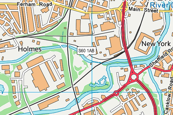 S60 1AB map - OS VectorMap District (Ordnance Survey) S60 1AB map - OS VectorMap District (Ordnance Survey)