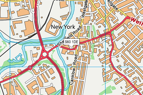 S60 1DE map - OS VectorMap District (Ordnance Survey) S60 1DE map - OS VectorMap District (Ordnance Survey)