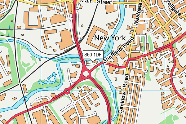 S60 1DF map - OS VectorMap District (Ordnance Survey) S60 1DF map - OS VectorMap District (Ordnance Survey)
