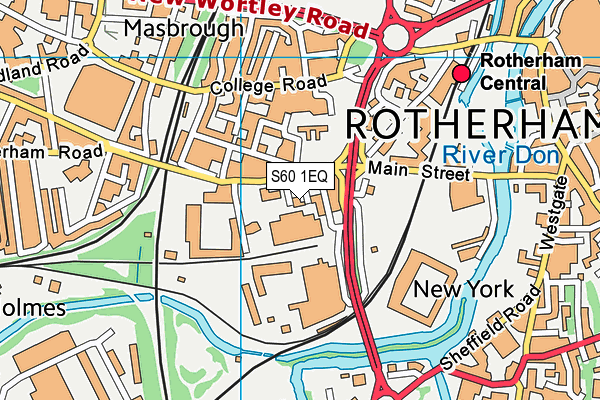 S60 1EQ map - OS VectorMap District (Ordnance Survey) S60 1EQ map - OS VectorMap District (Ordnance Survey)