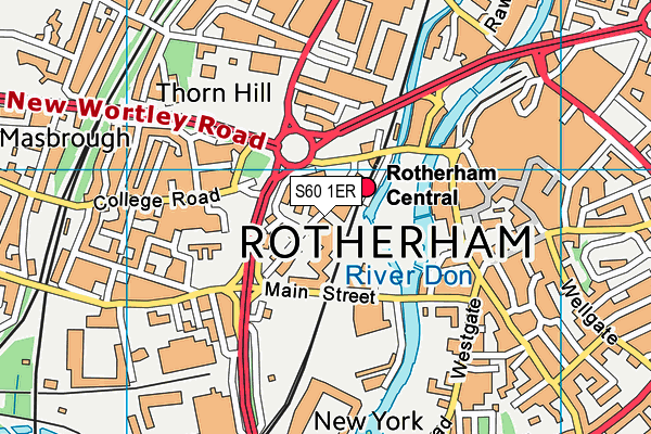 S60 1ER map - OS VectorMap District (Ordnance Survey) S60 1ER map - OS VectorMap District (Ordnance Survey)