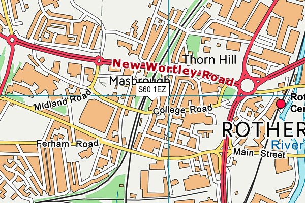 S60 1EZ map - OS VectorMap District (Ordnance Survey) S60 1EZ map - OS VectorMap District (Ordnance Survey)