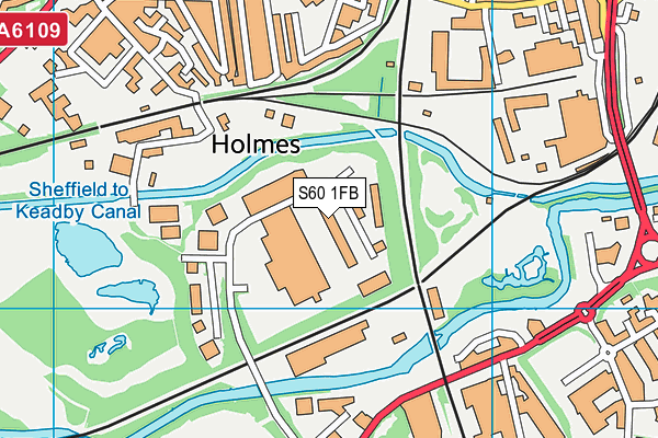 S60 1FB map - OS VectorMap District (Ordnance Survey) S60 1FB map - OS VectorMap District (Ordnance Survey)