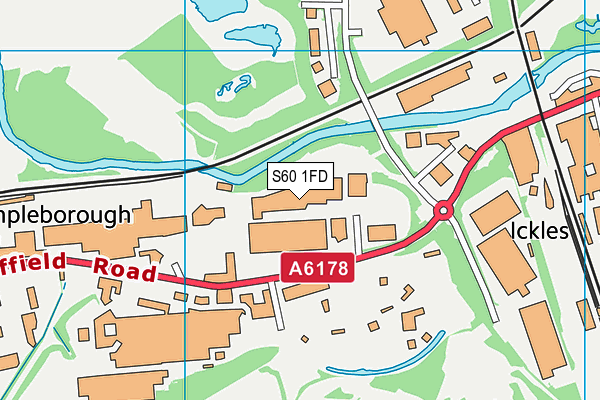 S60 1FD map - OS VectorMap District (Ordnance Survey) S60 1FD map - OS VectorMap District (Ordnance Survey)