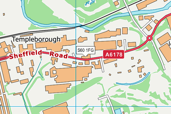 S60 1FG map - OS VectorMap District (Ordnance Survey) S60 1FG map - OS VectorMap District (Ordnance Survey)