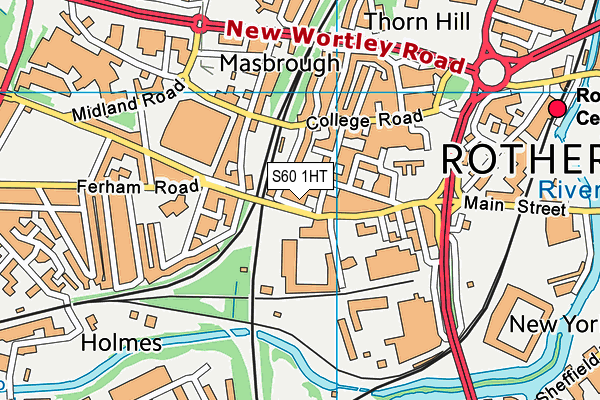 S60 1HT map - OS VectorMap District (Ordnance Survey) S60 1HT map - OS VectorMap District (Ordnance Survey)