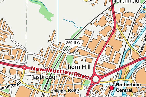 S60 1LG map - OS VectorMap District (Ordnance Survey) S60 1LG map - OS VectorMap District (Ordnance Survey)