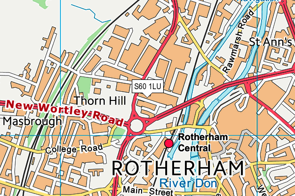 S60 1LU map - OS VectorMap District (Ordnance Survey) S60 1LU map - OS VectorMap District (Ordnance Survey)