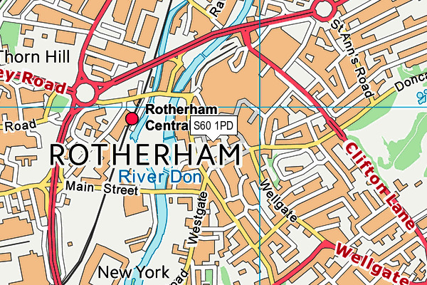 S60 1PD map - OS VectorMap District (Ordnance Survey) S60 1PD map - OS VectorMap District (Ordnance Survey)
