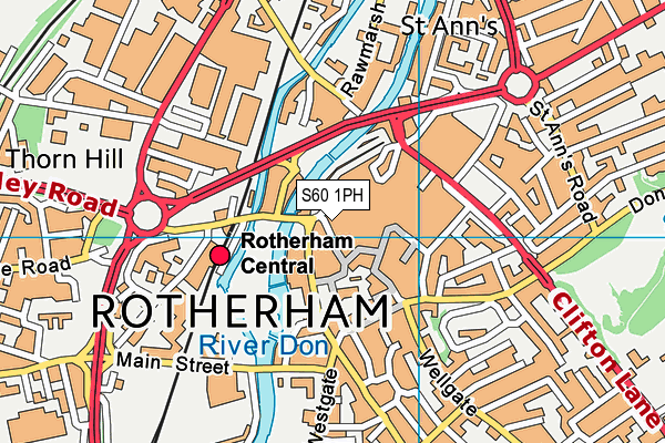 S60 1PH map - OS VectorMap District (Ordnance Survey) S60 1PH map - OS VectorMap District (Ordnance Survey)