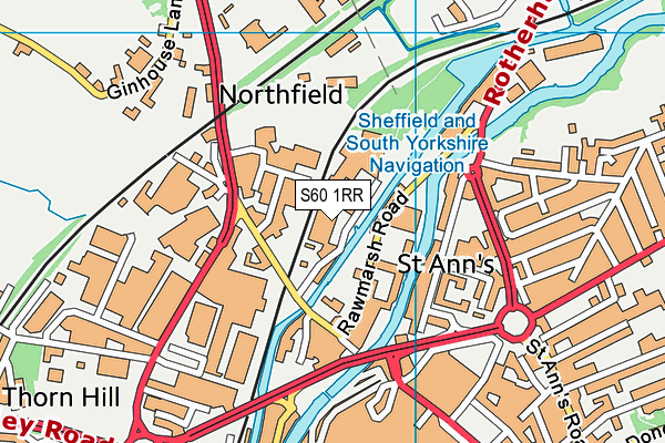 S60 1RR map - OS VectorMap District (Ordnance Survey) S60 1RR map - OS VectorMap District (Ordnance Survey)