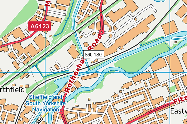 S60 1SG map - OS VectorMap District (Ordnance Survey) S60 1SG map - OS VectorMap District (Ordnance Survey)