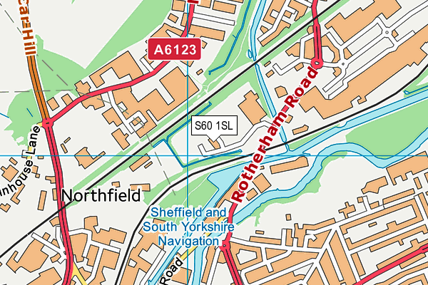 S60 1SL map - OS VectorMap District (Ordnance Survey) S60 1SL map - OS VectorMap District (Ordnance Survey)