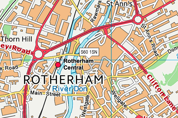 S60 1SN map - OS VectorMap District (Ordnance Survey) S60 1SN map - OS VectorMap District (Ordnance Survey)
