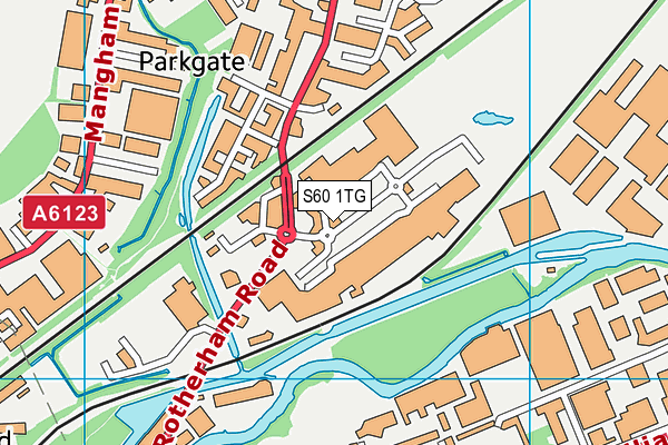 S60 1TG map - OS VectorMap District (Ordnance Survey) S60 1TG map - OS VectorMap District (Ordnance Survey)
