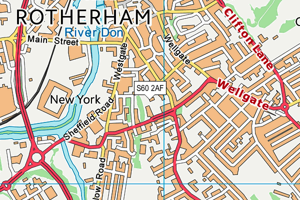S60 2AF map - OS VectorMap District (Ordnance Survey) S60 2AF map - OS VectorMap District (Ordnance Survey)
