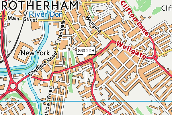 S60 2DH map - OS VectorMap District (Ordnance Survey) S60 2DH map - OS VectorMap District (Ordnance Survey)