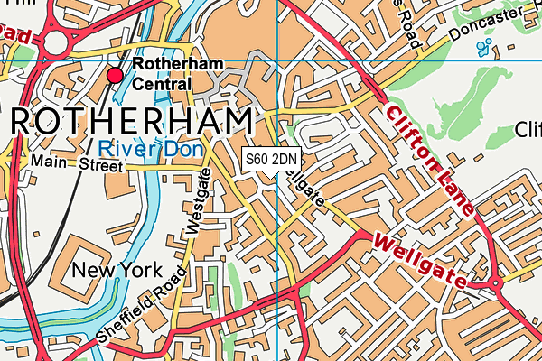 S60 2DN map - OS VectorMap District (Ordnance Survey) S60 2DN map - OS VectorMap District (Ordnance Survey)