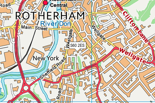 S60 2ES map - OS VectorMap District (Ordnance Survey) S60 2ES map - OS VectorMap District (Ordnance Survey)