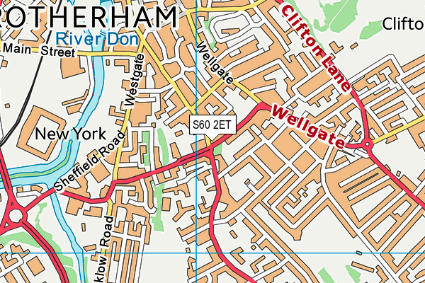 S60 2ET map - OS VectorMap District (Ordnance Survey) S60 2ET map - OS VectorMap District (Ordnance Survey)