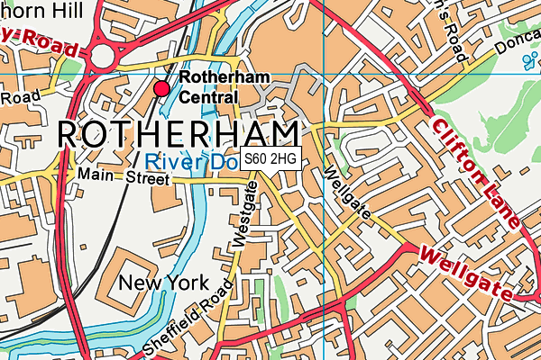 S60 2HG map - OS VectorMap District (Ordnance Survey) S60 2HG map - OS VectorMap District (Ordnance Survey)
