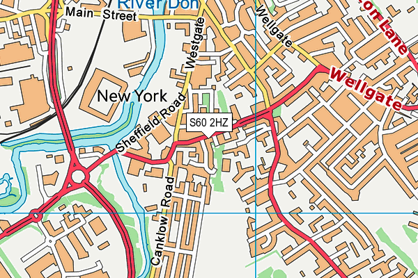 S60 2HZ map - OS VectorMap District (Ordnance Survey) S60 2HZ map - OS VectorMap District (Ordnance Survey)