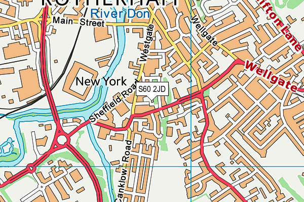 S60 2JD map - OS VectorMap District (Ordnance Survey) S60 2JD map - OS VectorMap District (Ordnance Survey)