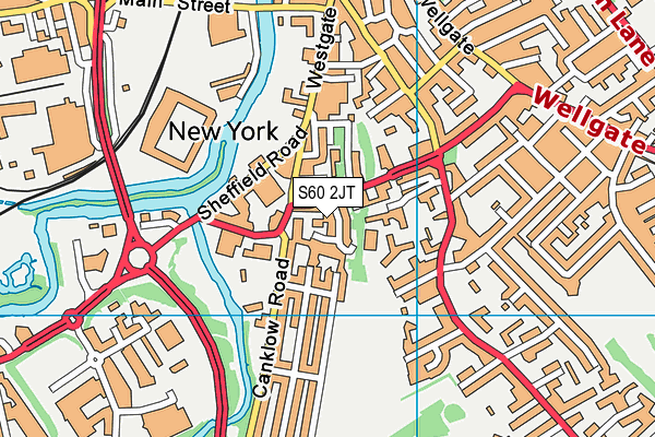 S60 2JT map - OS VectorMap District (Ordnance Survey) S60 2JT map - OS VectorMap District (Ordnance Survey)