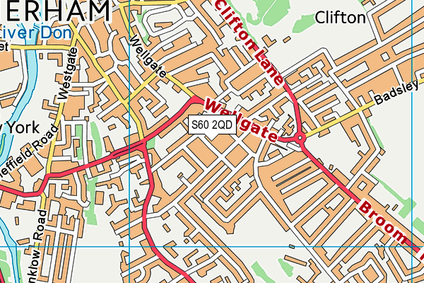 S60 2QD map - OS VectorMap District (Ordnance Survey) S60 2QD map - OS VectorMap District (Ordnance Survey)