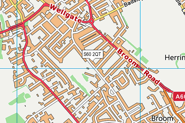 S60 2QT map - OS VectorMap District (Ordnance Survey) S60 2QT map - OS VectorMap District (Ordnance Survey)