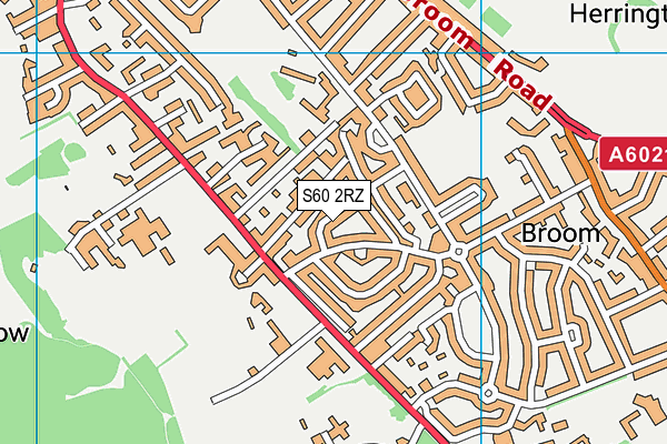 S60 2RZ map - OS VectorMap District (Ordnance Survey) S60 2RZ map - OS VectorMap District (Ordnance Survey)