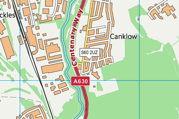 S60 2UZ map - OS VectorMap District (Ordnance Survey) S60 2UZ map - OS VectorMap District (Ordnance Survey)
