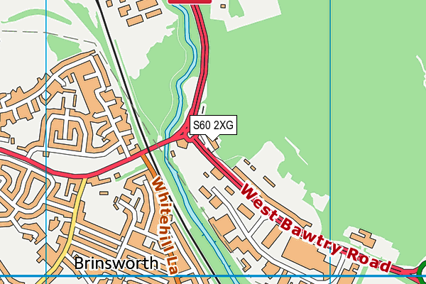 S60 2XG map - OS VectorMap District (Ordnance Survey)