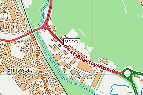 S60 2XQ map - OS VectorMap District (Ordnance Survey) S60 2XQ map - OS VectorMap District (Ordnance Survey)