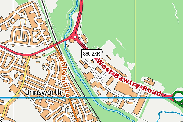 S60 2XR map - OS VectorMap District (Ordnance Survey)