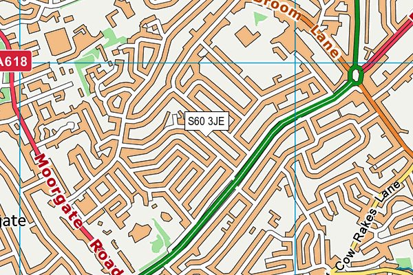 S60 3JE map - OS VectorMap District (Ordnance Survey) S60 3JE map - OS VectorMap District (Ordnance Survey)