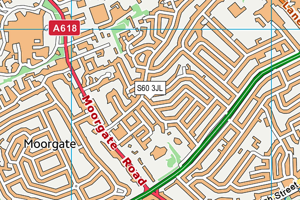 S60 3JL map - OS VectorMap District (Ordnance Survey) S60 3JL map - OS VectorMap District (Ordnance Survey)