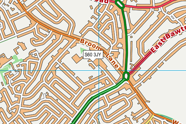 S60 3JY map - OS VectorMap District (Ordnance Survey) S60 3JY map - OS VectorMap District (Ordnance Survey)