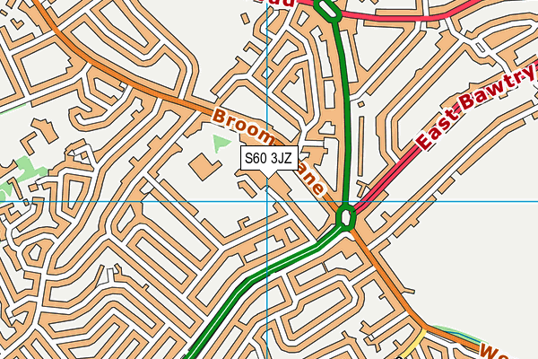 S60 3JZ map - OS VectorMap District (Ordnance Survey) S60 3JZ map - OS VectorMap District (Ordnance Survey)