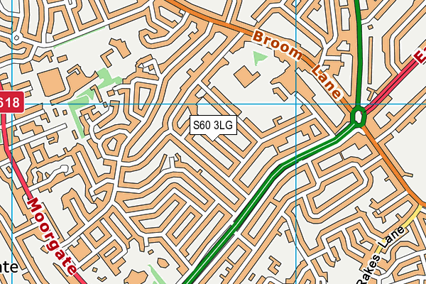 S60 3LG map - OS VectorMap District (Ordnance Survey) S60 3LG map - OS VectorMap District (Ordnance Survey)