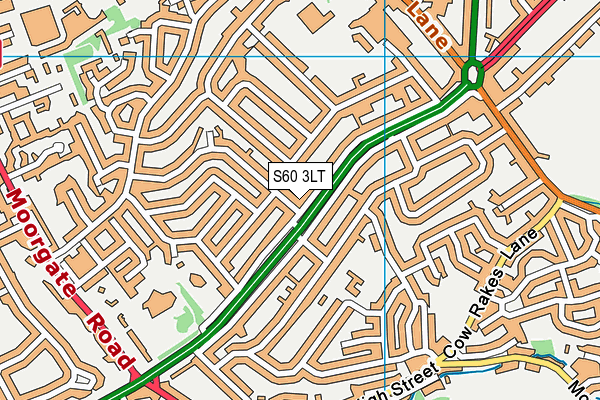 S60 3LT map - OS VectorMap District (Ordnance Survey) S60 3LT map - OS VectorMap District (Ordnance Survey)