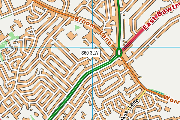 S60 3LW map - OS VectorMap District (Ordnance Survey) S60 3LW map - OS VectorMap District (Ordnance Survey)