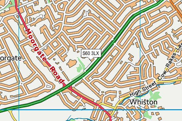 S60 3LX map - OS VectorMap District (Ordnance Survey) S60 3LX map - OS VectorMap District (Ordnance Survey)
