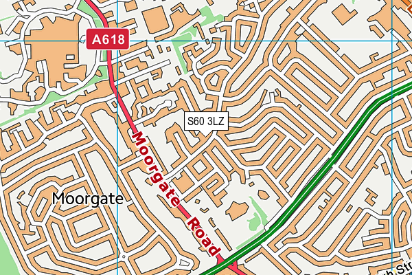 S60 3LZ map - OS VectorMap District (Ordnance Survey) S60 3LZ map - OS VectorMap District (Ordnance Survey)